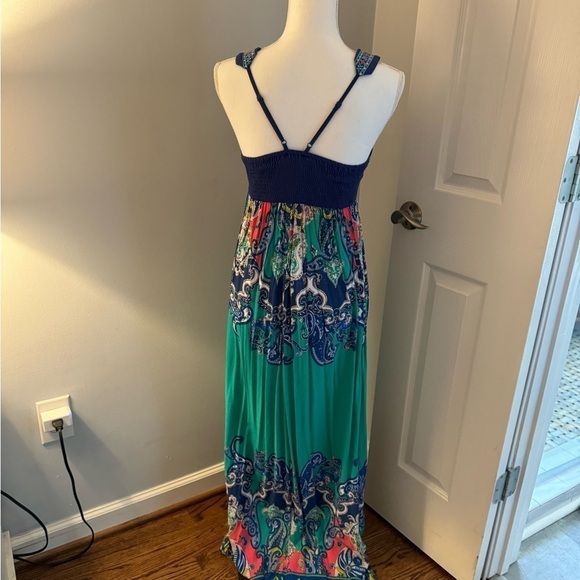 Flying Tomato colorful aztec boho tank maxi dress, M - Picture 3 of 10